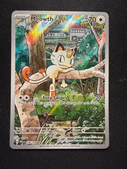 Pokemon TCG Meowth 106/094 Illustration Rare – Phantasmal Flames – Near Mint - Image 2