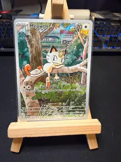 Pokemon TCG Meowth 106/094 Illustration Rare – Phantasmal Flames – Near Mint - Image 1