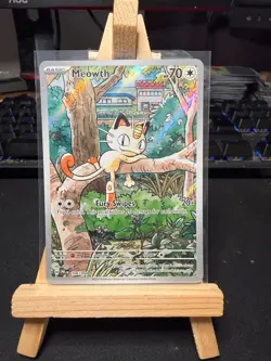 Pokemon TCG Meowth 106/094 Illustration Rare – Phantasmal Flames – Near Mint - Image 1