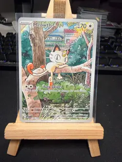 Pokemon TCG Meowth 106/094 Illustration Rare – Phantasmal Flames – Near Mint - Image 1