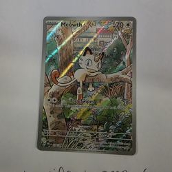 Pokemon TCG Meowth 106/094 Me02: Phantasmal Flames IR Full Art Holo 70HP EN - Image 1