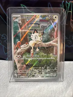 Pokemon TCG - Meowth - SIR - Phantasmal Flames - 106/094 - Ultra Rare-Pack Fresh - Image 1