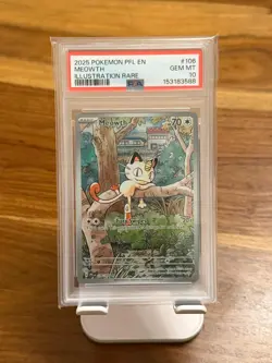 PSA 10 Pokemon TCG Meowth 106/094 Phantasmal Flames Gem Mint - Image 1