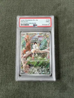 Pokemon TCG Meowth 106 Phantasmal Flames PSA 9 106/094 - Image 2