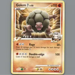Pokemon card - Golem 23/111 Non Holo Rising Rivals LP - Image 1