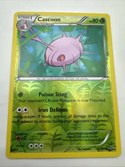 Cascoon 6/108 Reverse Holo Common XY Roaring Skies Near Mint Pokemon - Image 1
