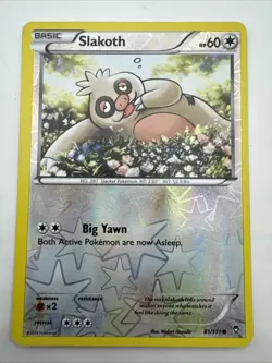Slakoth 81/111 Furious Fists Reverse Holo Pokemon Tcg - Image 1