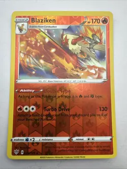 Blaziken 024/189 Pokemon Darkness Ablaze 2020 Rare Reverse Holo - Image 1