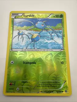 Pokemon TCG Surskit 13/160 Primal Clash 2015 Reverse Holo - Image 1
