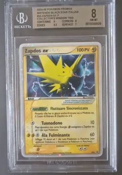 ⚡ BGS 8 ZAPDOS ex Pokemon 2005 Nintendo Black Star Promo 033 Ita - Image 1