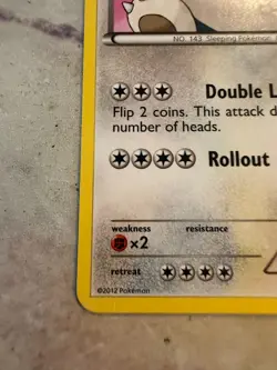 Snorlax 109/149 Boundaries Crossed Regular Pokemon Card Moderately Played - Image 3