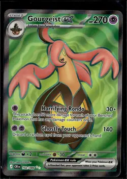 Gourgeist ex 102/086 Ultra Rare Chaos Rising Pokemon Holo Near Mint - Image 1