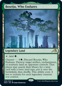 MTG Boseiju, Who Endures, NM-Mint, English Kamigawa: Neon Dynasty - Image 1