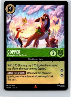 Disney Lorcana Copper - Champion of the Forest 84/204 Winterspell Free Shipping! - Image 1