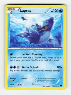 Lapras XY - BREAKpoint 28/122 Pokemon Uncommon NM - Image 1