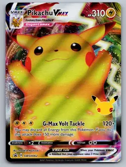 Pikachu VMAX #SWSH062 Pokemon Celebrations Near Mint - Image 1