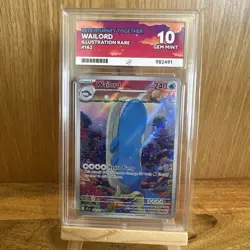 Pokemon TCG Wailord Journey Together Illustration Rare Card 162/159 Ace 10 - Image 1