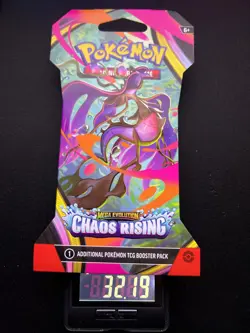 HEAVY! GOD PACKUU SIRUU 32.19g Chaos Rising Pokemon TCG Sleeved Booster (SEALED) - Image 1