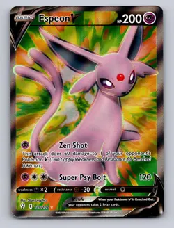 ESPEON V 179/203 ULTRA RARE EVOLVING SKIES POKEMON HOLO NM - Image 1