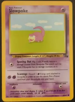 1999 Pokemon Fossil Slowpoke+Slobro PSA 9/10U Gem Mint Fresh Flawless - Image 3