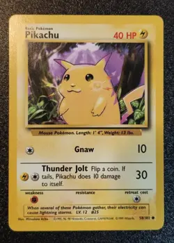 BASE POKEMON STARTER Pikachu Charmander Bulbasaur Squirtle PSA 9/10U GEM MINT - Image 2
