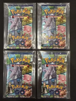 Pokemon Go Factory Sealed Booster Pack - Unsearched - Lot of 4 Packs - Image 1