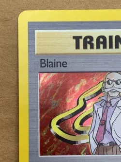 Pokemon TCG Blaine (17) 017/132 Gym Challenge Holo Rare NM Unltd Holo - Image 2
