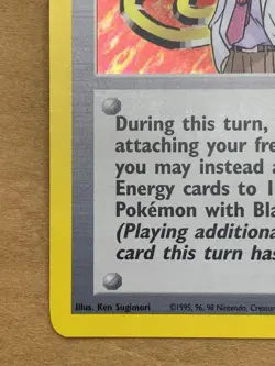 Pokemon TCG Blaine (17) 017/132 Gym Challenge Holo Rare NM Unltd Holo - Image 5