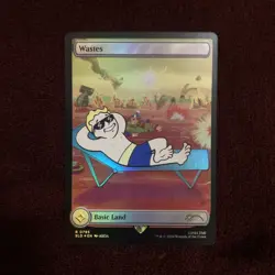 Wastes (795) - Full Art (Rainbow Foil) Secret Lair Drop Foil - Image 1