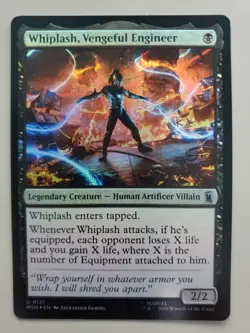 MTG Whiplash, Vengeful Engineer Marvel Super Heroes Foil Uncommon - Image 1