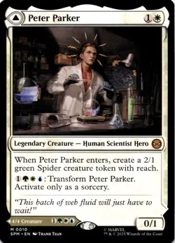 Peter Parker 10 Mythic Marvel's Spider-Man Magic: The Gathering Near Mint - Image 1