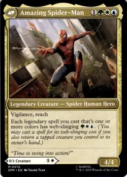 Peter Parker 10 Mythic Marvel's Spider-Man Magic: The Gathering Near Mint - Image 2