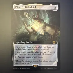 MTG Phial of Galadriel 0793 SURGE FOIL Borderless Extended Art LTR Magic NM - Image 1