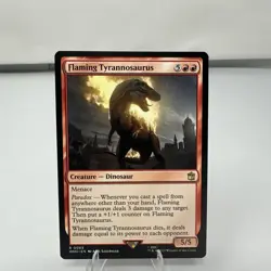 MTG - Flaming Tyrannosaurus - Universes Beyond: Doctor Who - Image 1