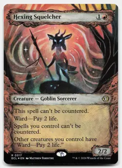 Hexing Squelcher (Showcase) 317 Lorwyn Eclipsed Magic: The Gathering Foil NM/M - Image 1