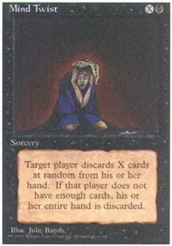 MTG Mind Twist, Fourth Edition, Damaged, English - Image 1