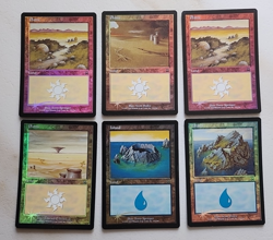 Foil Mercadian Masques Plains & Islands Lot of 6 LP - NM MTG - Image 1