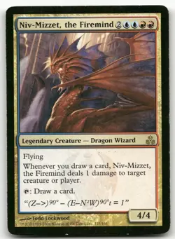 Niv-Mizzet, the Firemind #123 (HP) Guildpact GPT Magic MTG - Image 1