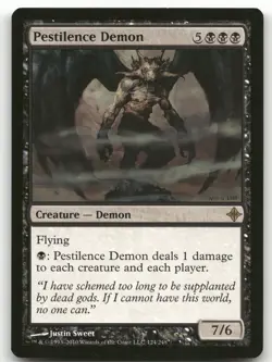 Pestilence Demon #124 (NM) Rise of the Eldrazi ROE Magic MTG - Image 1