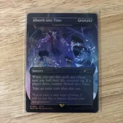 Temporal Extortion "Absorb into Time" - Rainbow Foil Extended Art SLD NM MTG - Image 1