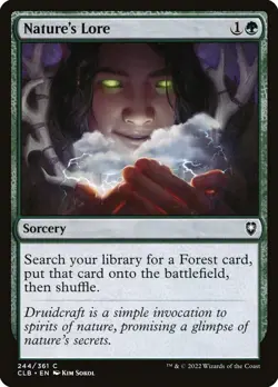Nature's Lore X1 -NM/M- Commander Legends: Battle for Baldur's Gate - Image 1