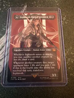 Sephiroth, Fabled SOLDIER (0382) (Borderless) Final Fantasy Regular - Image 1