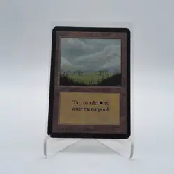 PLAINS 1993 "ALPHA" magic: the Gathering (SCATTERED TREES) VINTAGE ORIGINAL - Image 3
