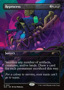 [1x] Reprocess - Galaxy Foil Near Mint, English Secret Lair MTG Magic - Image 1
