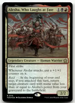 Alesha, Who Laughs at Fate #115 (Foil) (NM) Foundations FDN Magic MTG - Image 1