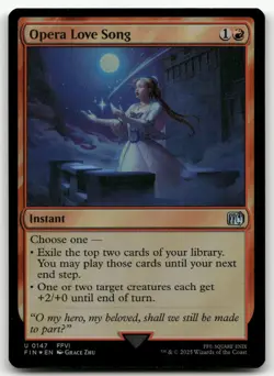 Opera Love Song #147 (Foil) (NM) Final Fantasy FIN Magic MTG - Image 1