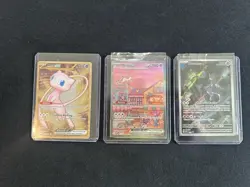 Pokemon 151 3 Card Promo Set,Mew,Mewtwo Ultra Premium Collection UPC - Image 1