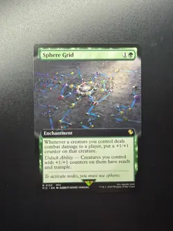 Wizards of the Coast MTG Sphere Grid 0070 Final Fantasy Rare Green Enchantment - Image 1