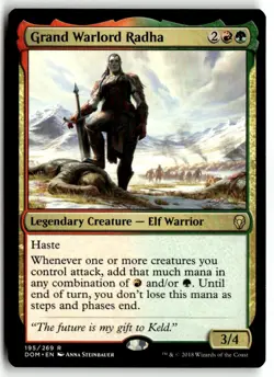 Grand Warlord Radha Lightly Played 195 Dominaria Magic: The Gathering - Image 1