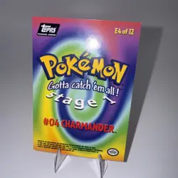 1999 Charmander E4 #04 Topps Pokemon Movie - Image 2